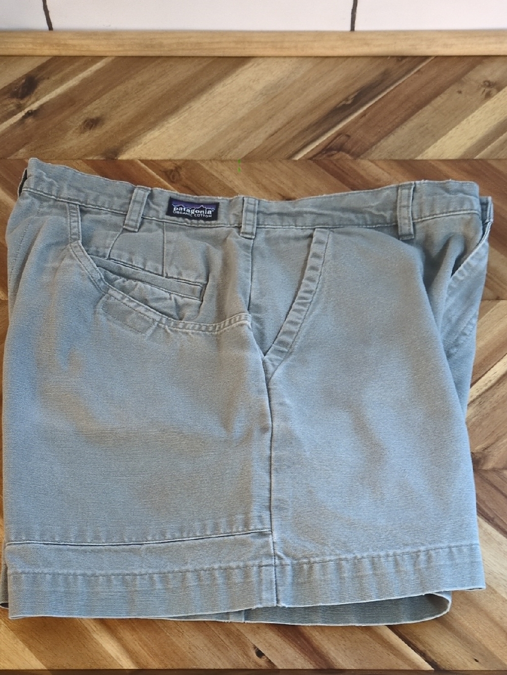 Patagonia Men’s Light Gray Flat-Front Stand-up Shorts